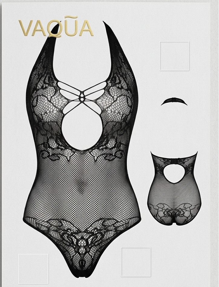 Belle&Breeze Midnight Lace Seduction Stocking