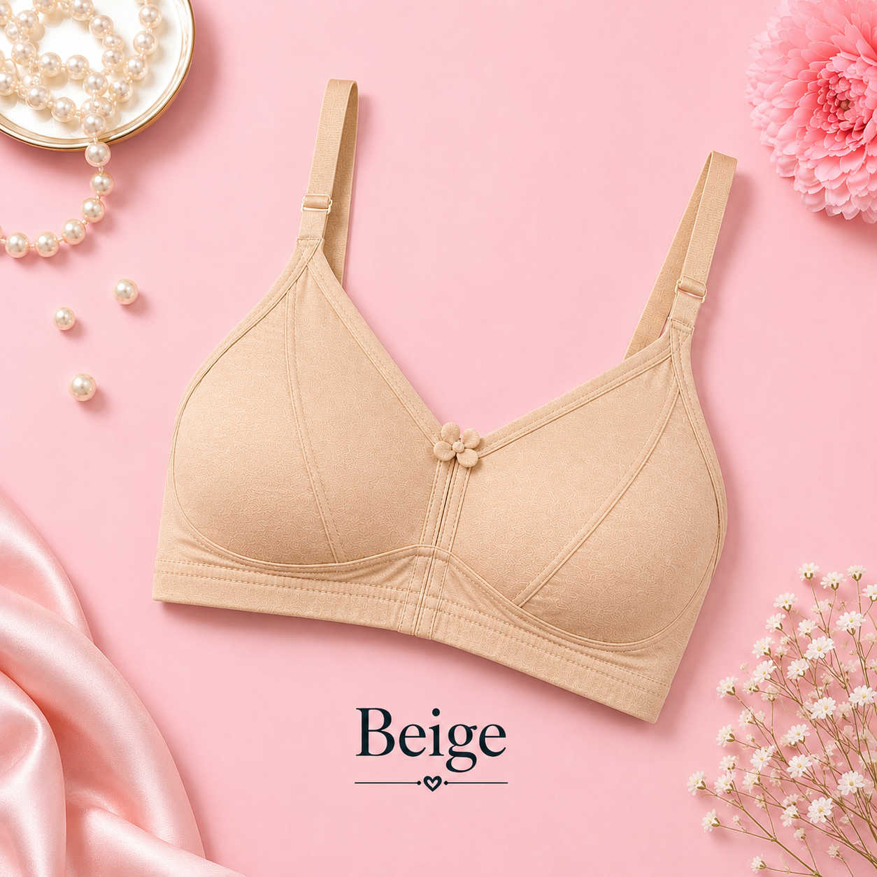 Soft Cotton Bra for Women  Everyday Comfort Wireless Bra Non Padded