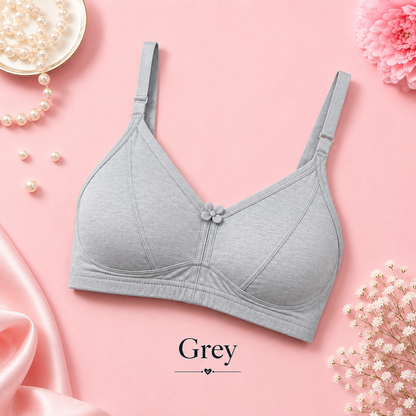 Soft Cotton Bra for Women  Everyday Comfort Wireless Bra Non Padded