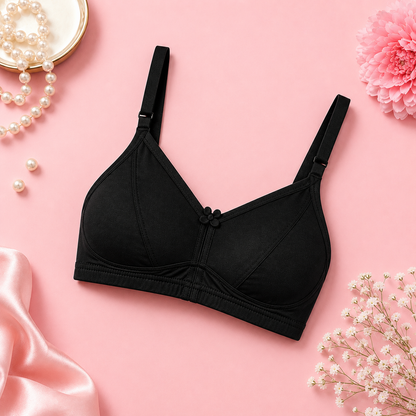 Soft Cotton Bra for Women  Everyday Comfort Wireless Bra Non Padded