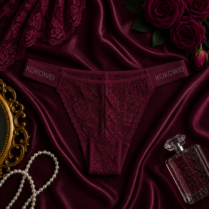 Premium Floral Lace Panties for Women | Soft Stretch | Elegant Everyday Comfort Underwear
