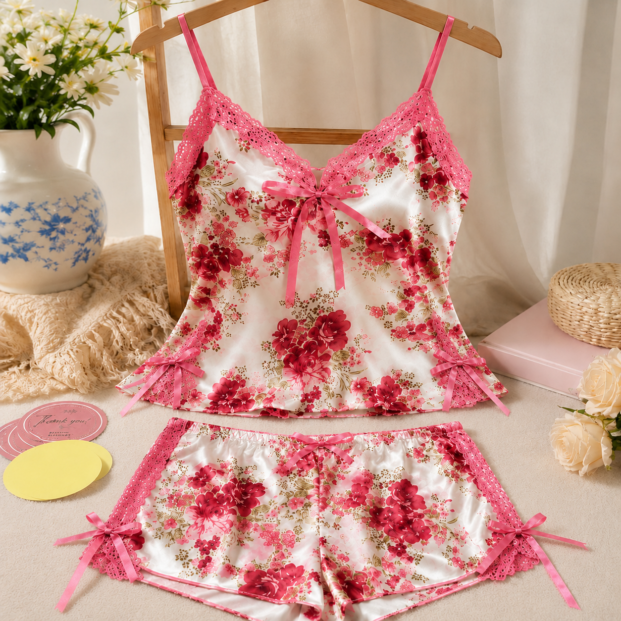 Belle & Breeze  Rosé Floral Dream Nighty