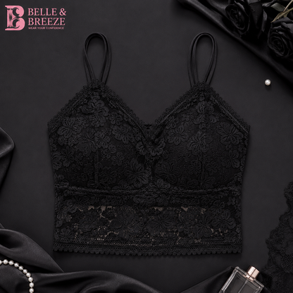 Belle & Breeze Floral Lace Camisole Bralette – Soft, Stylish & Everyday Comfortable 🌸