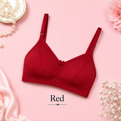 Soft Cotton Bra for Women  Everyday Comfort Wireless Bra Non Padded