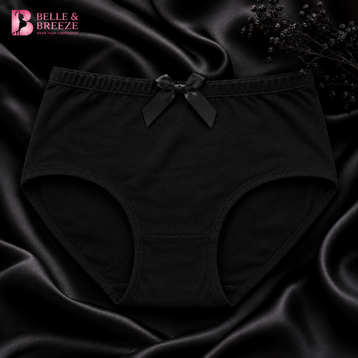 Belle & Breeze Women's Premium Soft Cotton Panties Comfortable Everyday Underwear