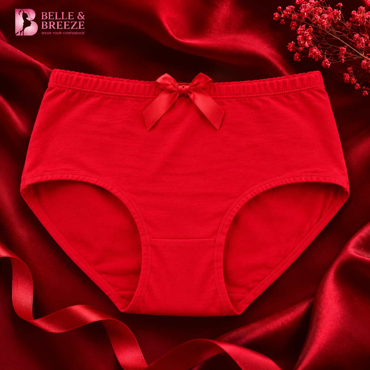 Belle & Breeze Women's Premium Soft Cotton Panties Comfortable Everyday Underwear