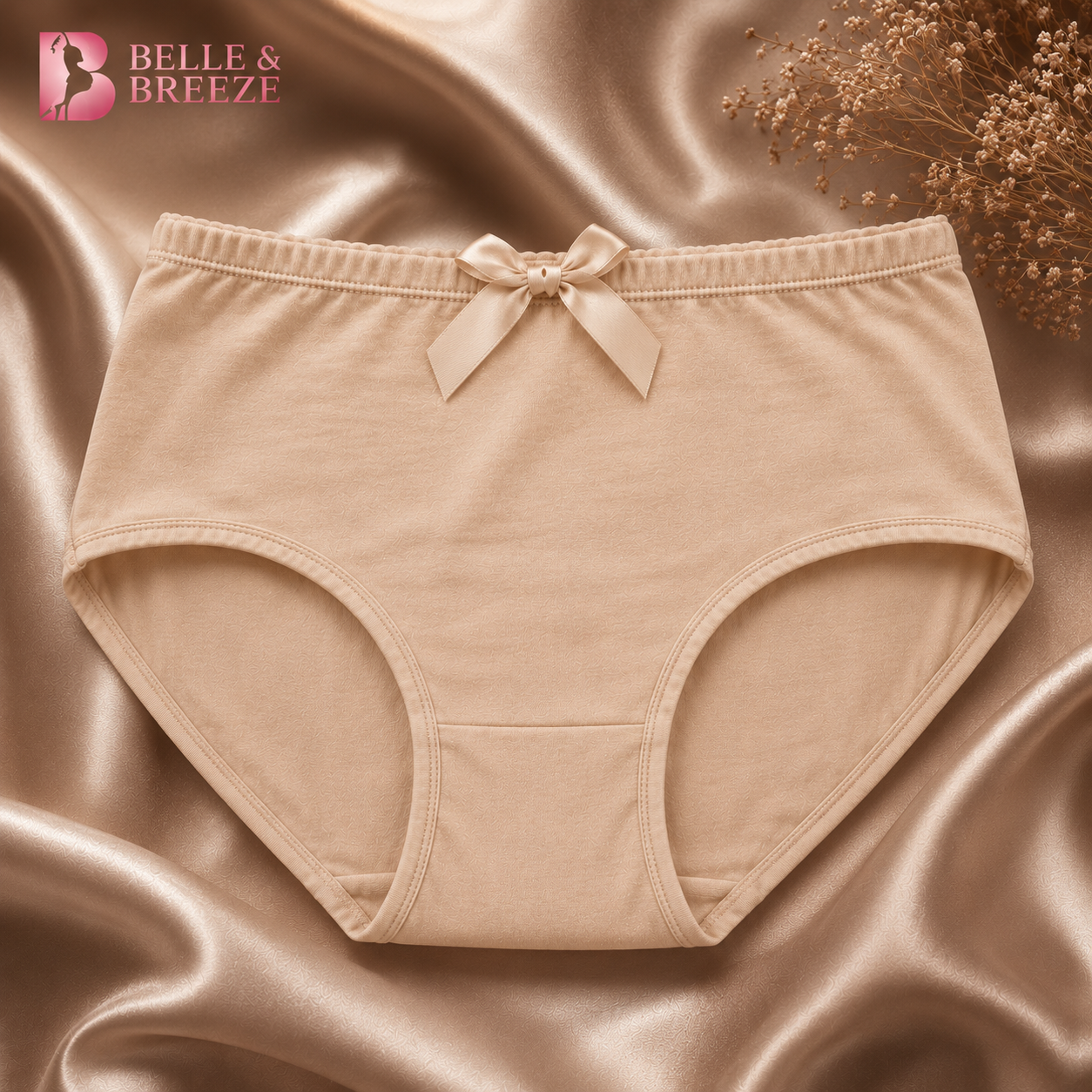 Belle & Breeze Women's Premium Soft Cotton Panties Comfortable Everyday Underwear
