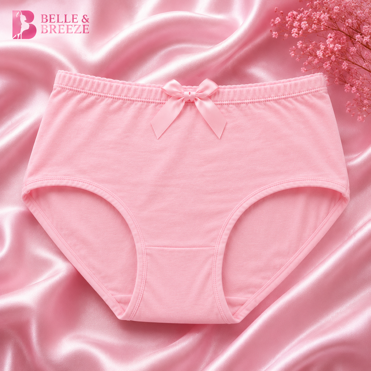 Belle & Breeze Women's Premium Soft Cotton Panties Comfortable Everyday Underwear