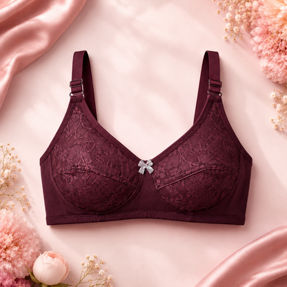 Belle & Breeze Lightweight All-Day Comfort Net Bra for Women