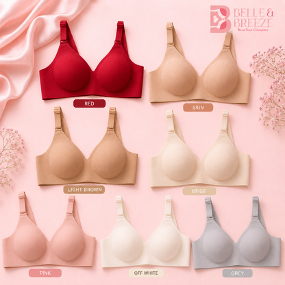 AirFeel  Seamless Wireless Comfort Bra | Soft Lift, Full Support & All-Day Comfort