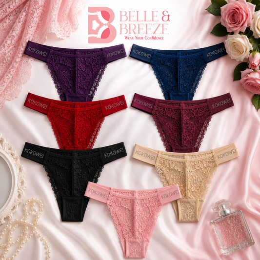 Premium Floral Lace Panties for Women | Soft Stretch | Elegant Everyday Comfort Underwear