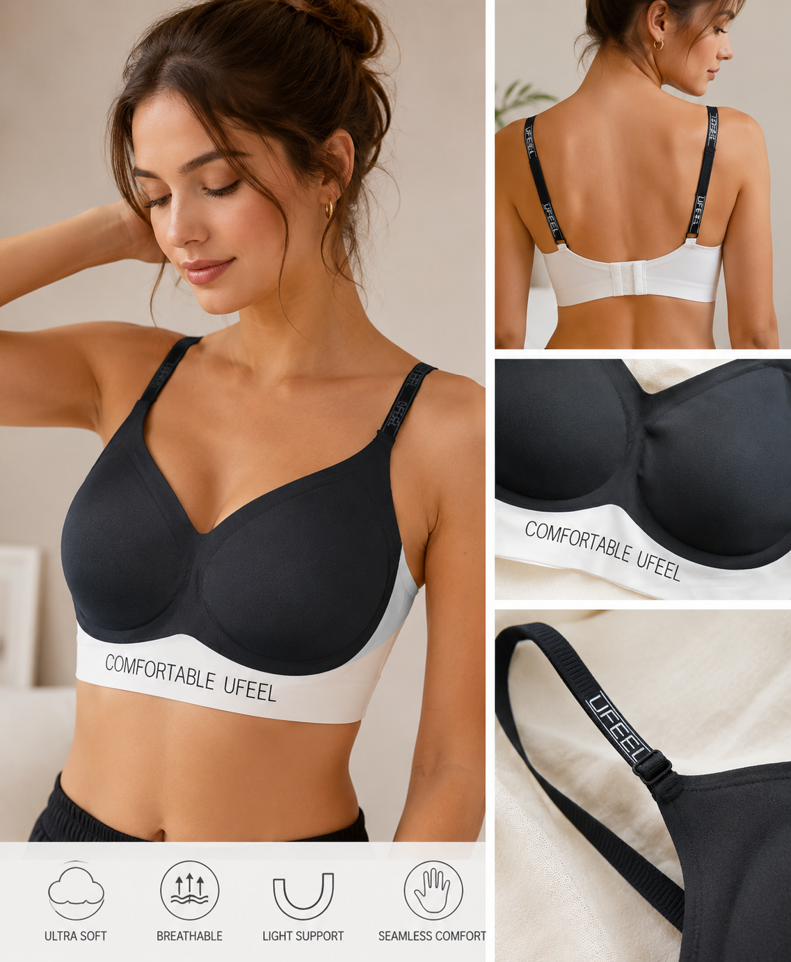Belle & Breeze Seamless Comfortable  Beauty  Bra