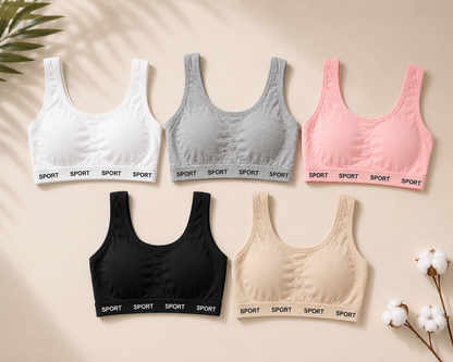 Belle & Breeze Everyday Comfort  Bra – Soft Stretch Wireless Activewear Bralette
