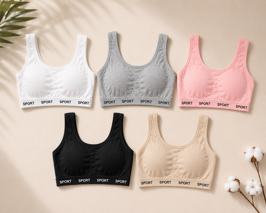 Belle & Breeze Everyday Comfort  Bra – Soft Stretch Wireless Activewear Bralette