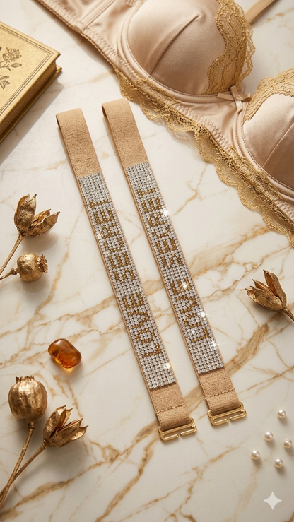 Belle & Breeze Stylish Diamond Look Bra Strap