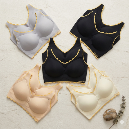 Belle & Breeze Soft Seamless Spport Bra – SmoothFit Padded Lounge Bra