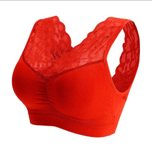 Floral Lace Comfort Bralette Wireless Support Soft Touch Lightweight Feel