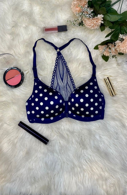 Belle & Breeze  Comfort Bra –Polka Dot Lace Edition for Everyday Wear