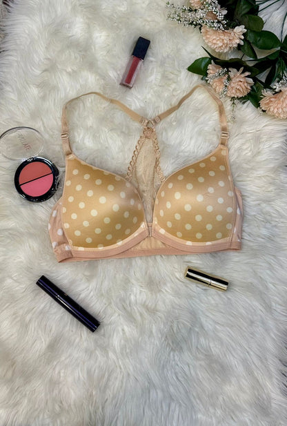 Belle & Breeze  Comfort Bra –Polka Dot Lace Edition for Everyday Wear